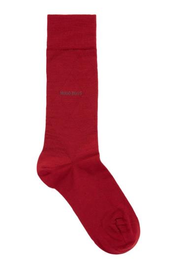 Skarpety BOSS Regular Length Wool Blend Czerwone Męskie (Pl80503)